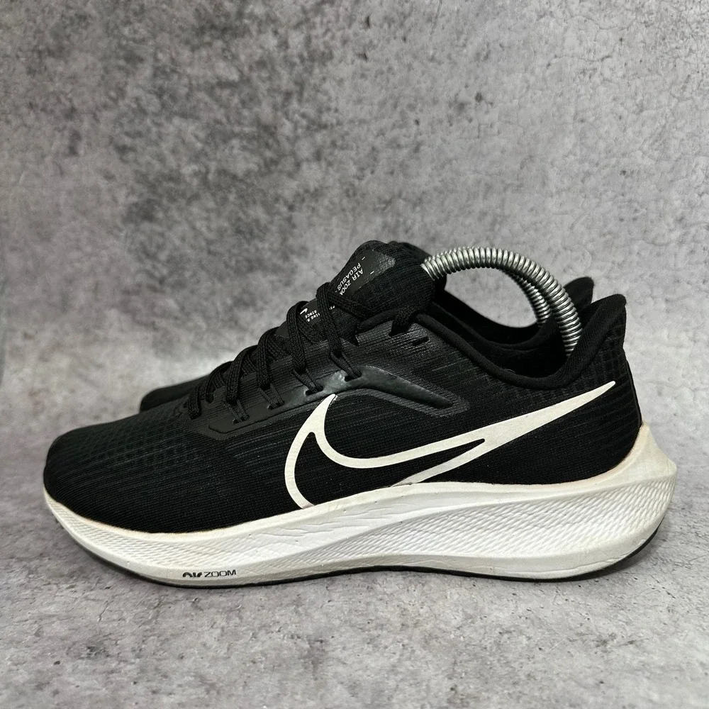 Nike Air Zoom Pegasus 39 Womens 9 Black Running Shoes DH4072-001 Sneakers